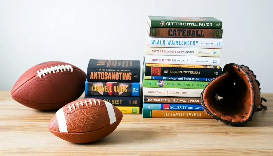 A variety of sports books that hold potential for lively discussions.